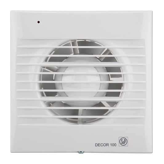 Ventilador helicoidal extracción para baños Decor 100C